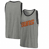 Phoenix Suns Fanatics Branded Wordmark Tri-Blend Tank Top - Heathered Gray